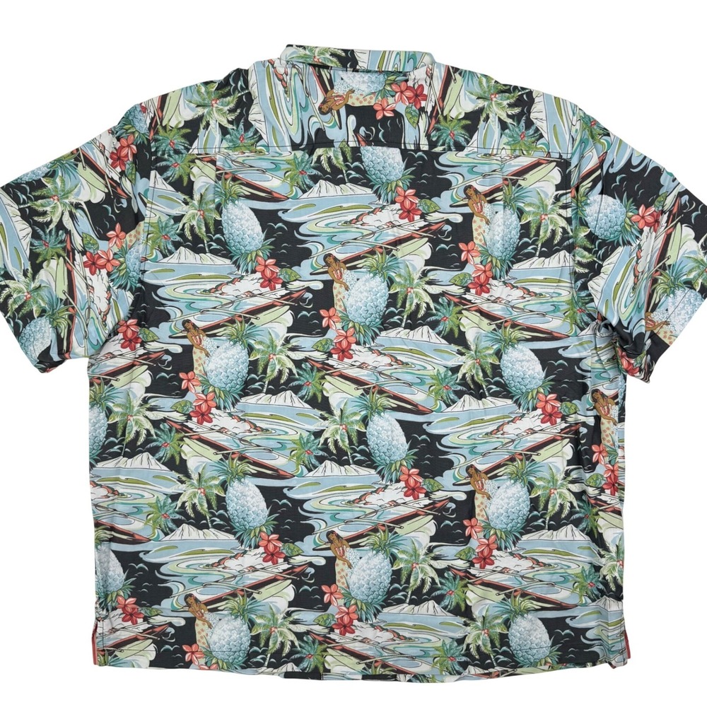 Tommy Bahama Mens 2XLB Coconut Point Pina Oasis IslandZone Hawaiian Camp Shirt - Picture 4 of 7